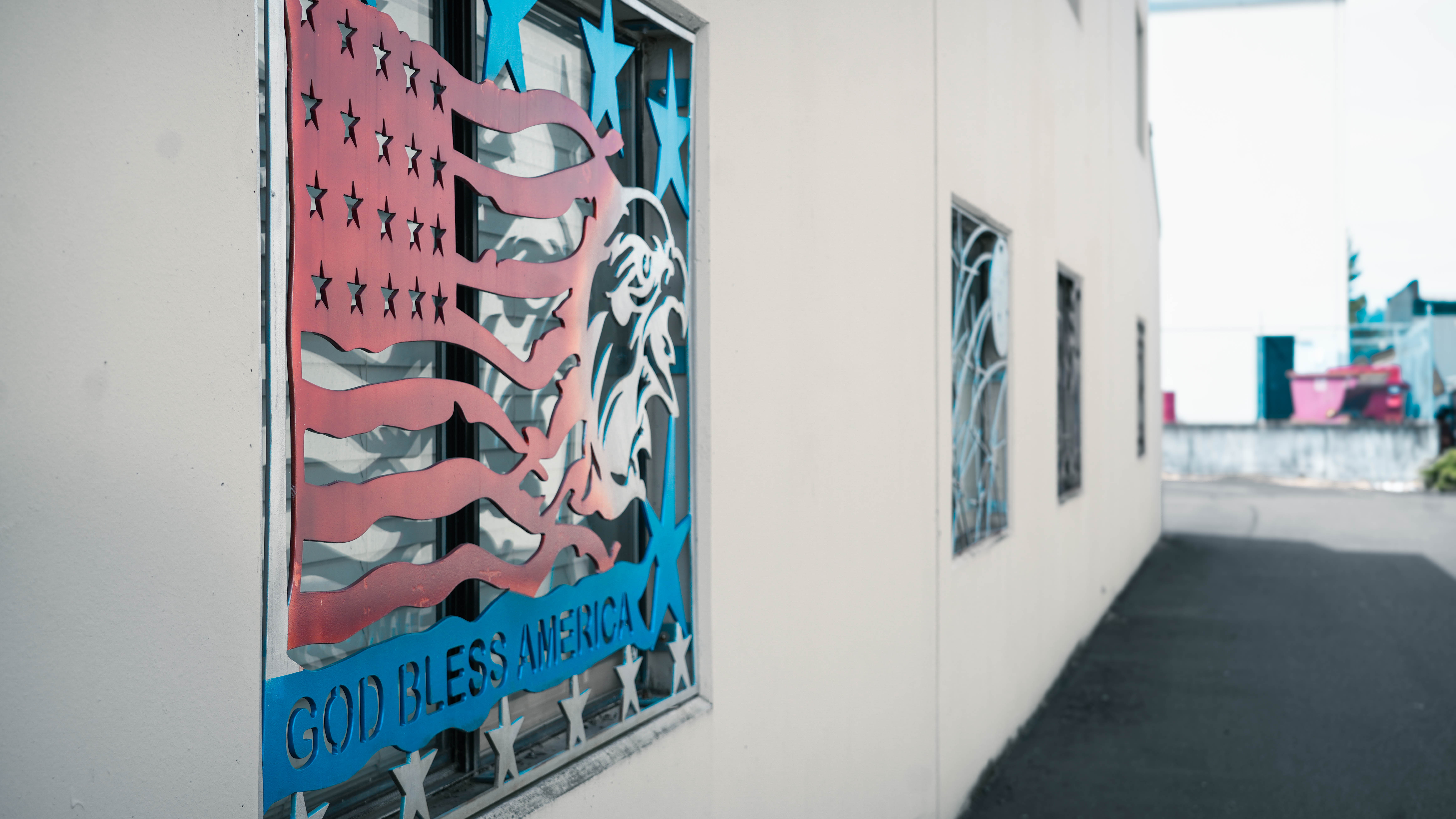 Fortis steel window cover protecting storefront